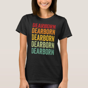 Dearborn County Indiana Rainbow Text T-Shirt
