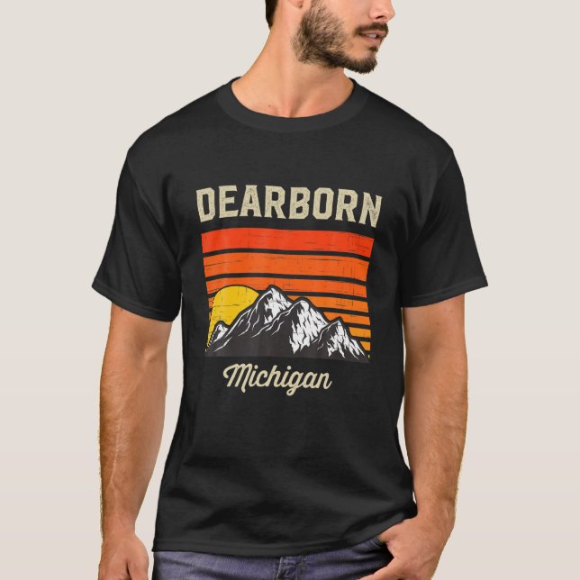 Dearborn Michigan Hometown City State USA T-Shirt (Front)