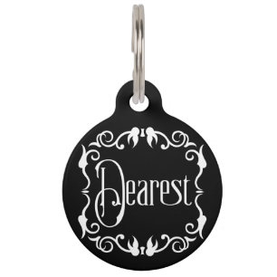 Dearest Gothic Pet Tag