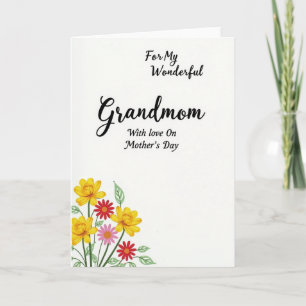 Dearest Mothers Day Floral Card