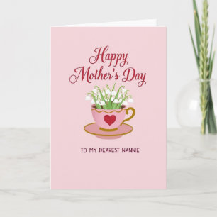 Dearest Nannie Mothers Day Card