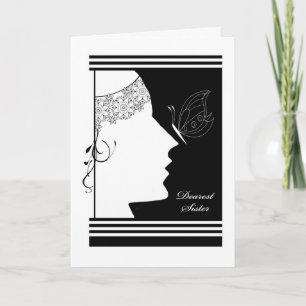 Dearest Sister, Walk Me Down the Aisle?, Art Deco Invitation