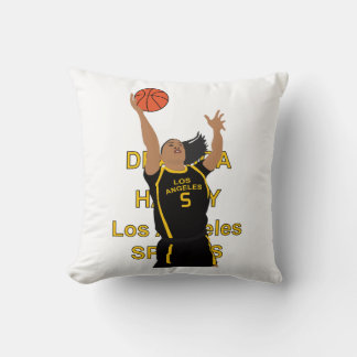 Dearica Hamby playing basketball Cushion