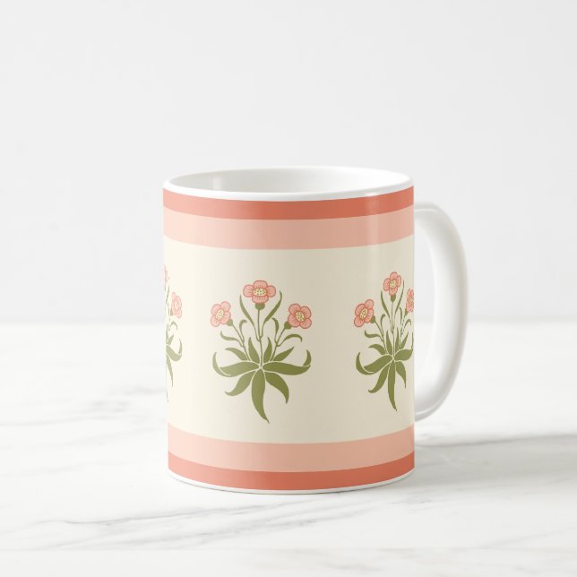 Dearle's Pink Flowers Mug (Front Right)
