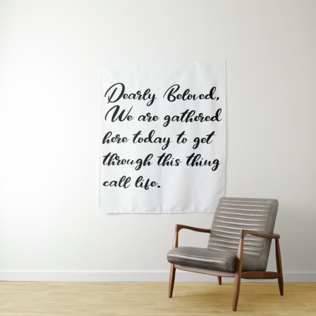 Dearly Beloved Backdrops, We Are Gathered Here Tapestry (In Situ)