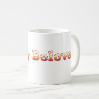 "Dearly Beloved" Bible phrase with golden text Coffee Mug