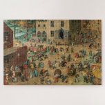 Deatailed Pieter Bruegel "Children’s Games" 1560, Jigsaw Puzzle<br><div class="desc">Deatailed painting Pieter Bruegel "Children’s Games" 1560, ... Click the "Personalise" button to add your own text and create your own special unique gift. How about someone's name, a birthday or Christmas greeting, a place and date?. Or, if you want, just delete the text to have the image by itself....</div>