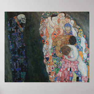 Death and Life — Gustav Klimt (1910–15) Poster