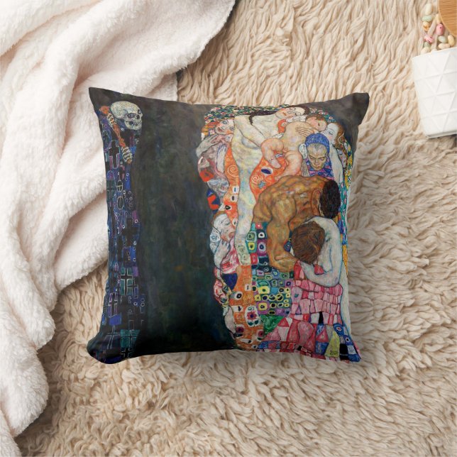 Death and Life | Gustav Klimt | Cushion (Blanket)