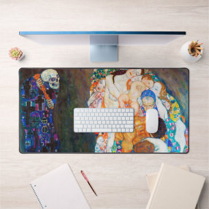 Death and Life, Gustav Klimt Desk Mat