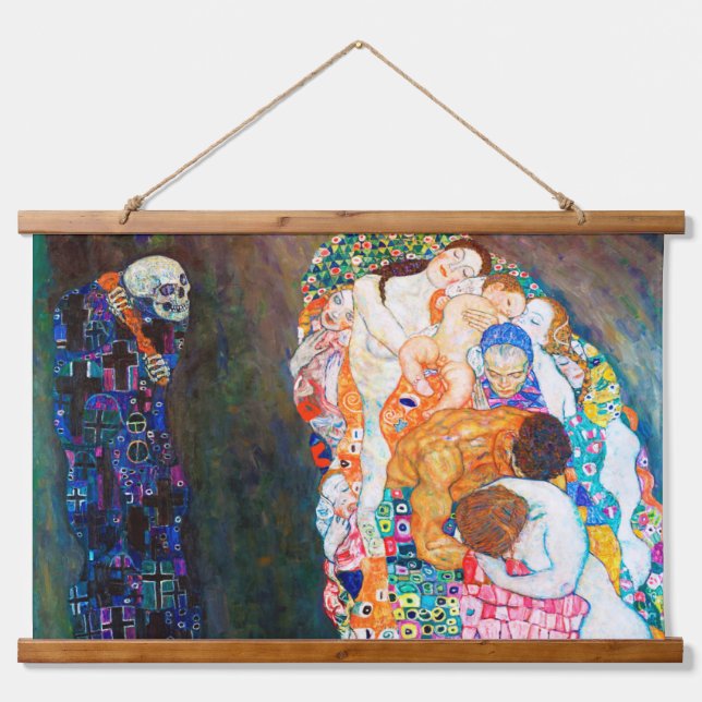 Death and Life, Gustav Klimt Hanging Tapestry (Front)