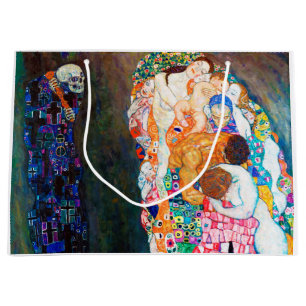 Death and Life, Gustav Klimt Large Gift Bag