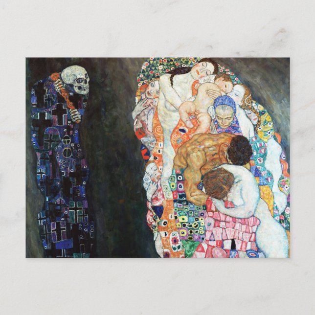 Death And Life painting by Gustav Klimt (1908) Postcard (Front)