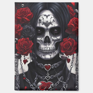 Death and Roses Magnet