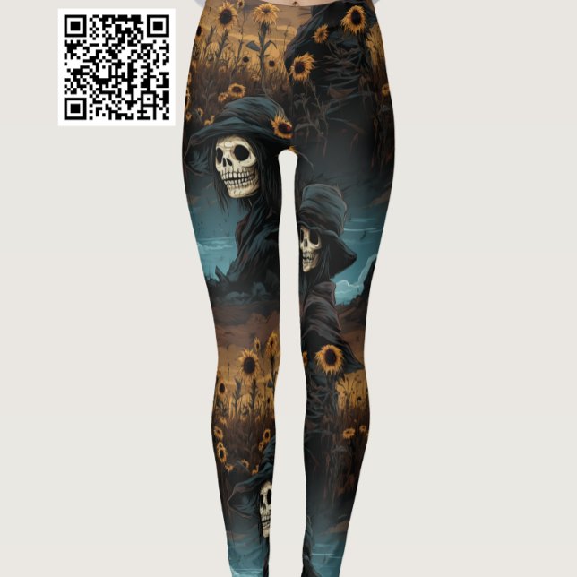 Death And Sunflowers Leggings (Creator Uploaded)