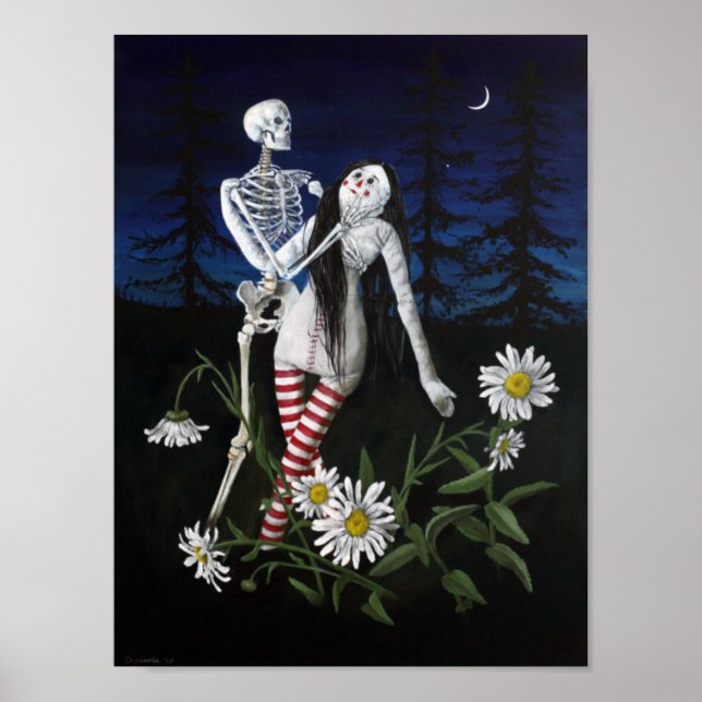 "Death and the Doll" by Christiane Cegavske Poster (Front)