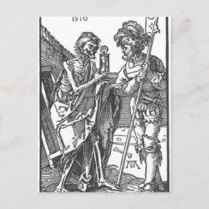 Death and the Landsknecht by Albrecht Durer Postcard