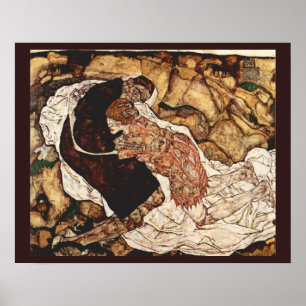 Death And The Maiden by Egon Schiele Poster