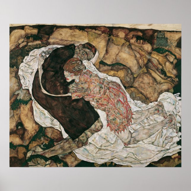 Death and the Maiden (Schiele 1915) Poster (Front)