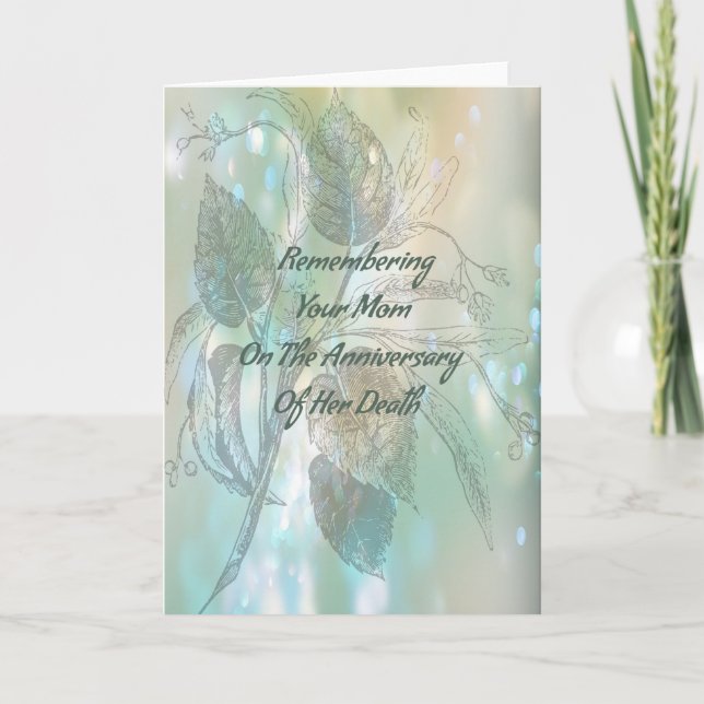 Death Anniversary Card for Mum (Front)