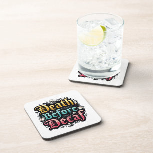 Death Before Decaf Coaster