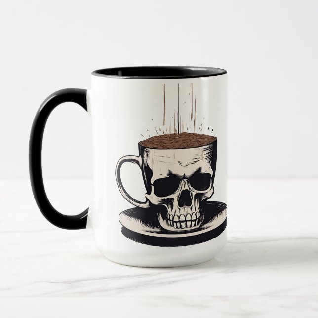 Death before decaf mug (Left)
