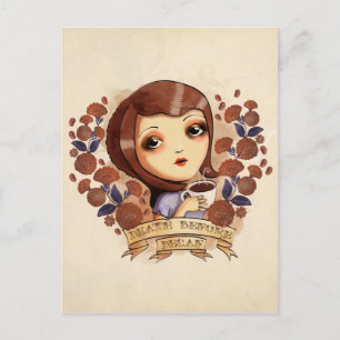 Death before Decaf Postcard