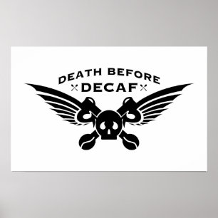 death before decaf poster