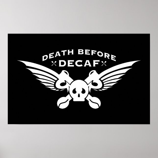 death before decaf poster (Front)