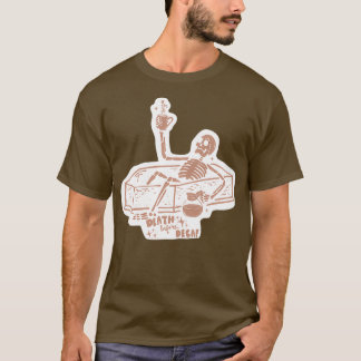Death before Decaf Sticker T-Shirt