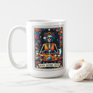 Death Before Decaf Tarot Card Collection Coffee Mug