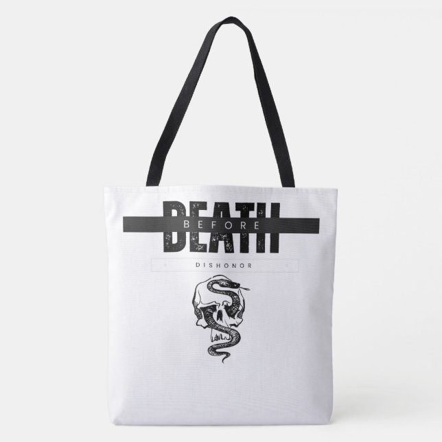 Death Before Dishonour Tote Bag (Front)