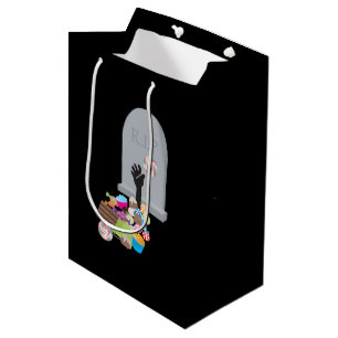 Death by Candy Halloween Design Medium Gift Bag