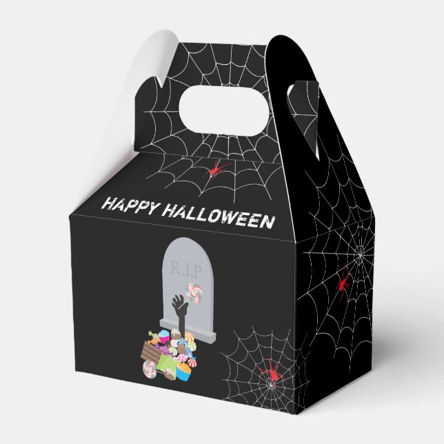Death by Candy Halloween Party Favour Box (Front Side)