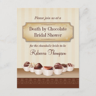 Death by Chocolate Bridal Shower Invitation