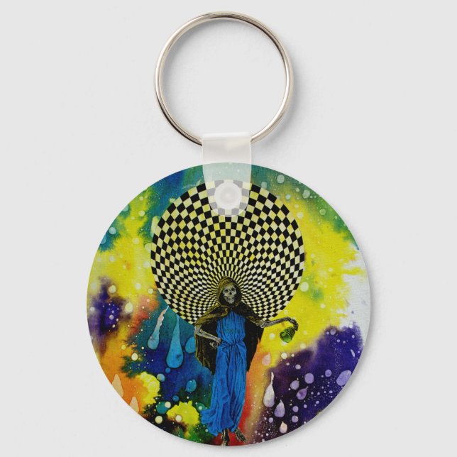 Death by Michael Moffa Key Ring (Front)