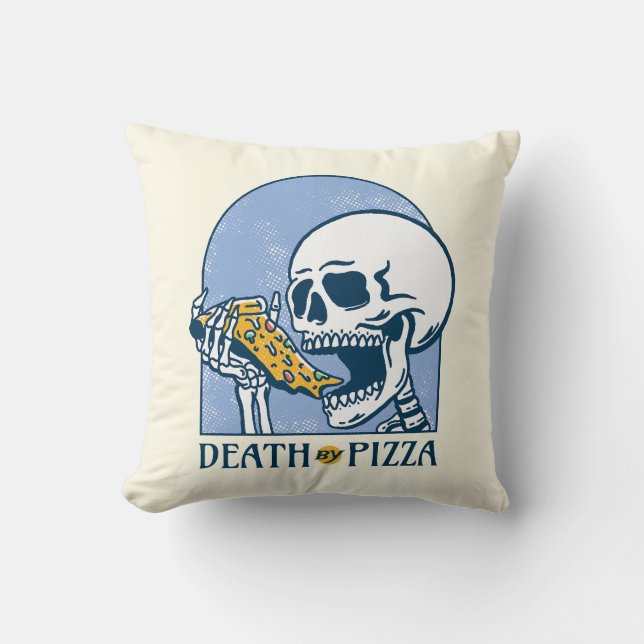 Death by Pizza Cushion (Front)