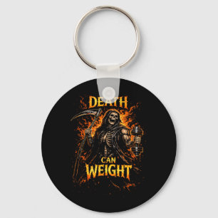 Death Cant Weigh Funny Grim Reaper Skeleton Key Ring