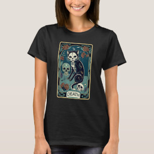 Death Cat Tarot Card Graphic for Tarot Cat Lovers T-Shirt