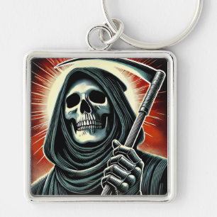 death character illustration key ring