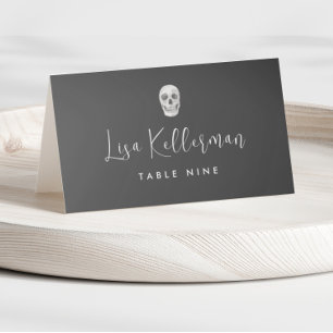 Death Do Us Part Wedding  Place Card