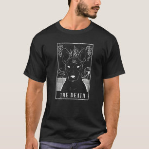Death Dog Basenji Tarot Card Pagan Goblincore Occu T-Shirt