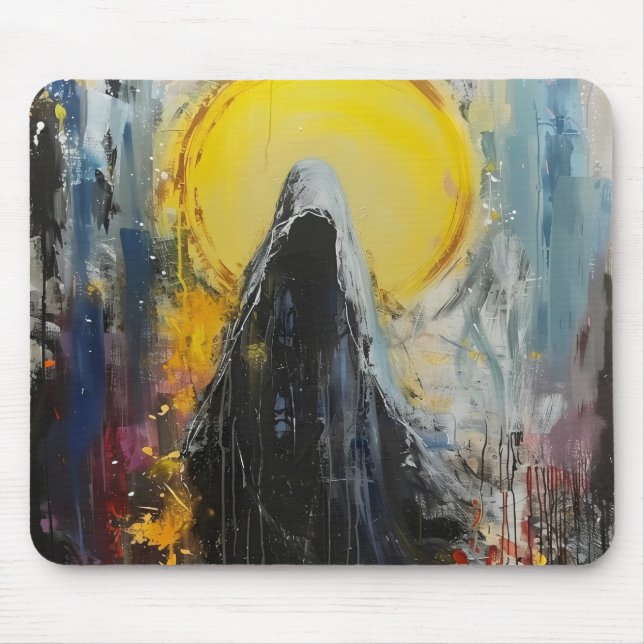 Death Expressionism Mouse Pad (Front)