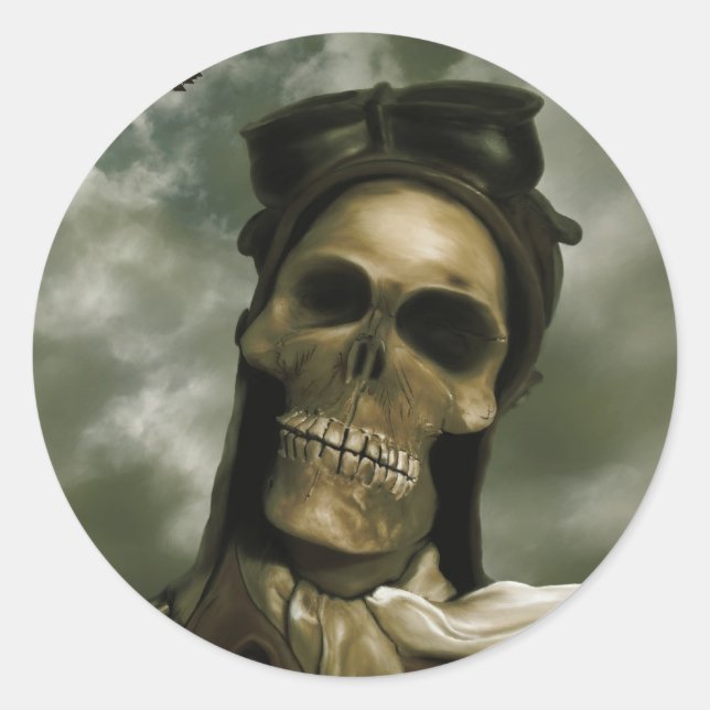 Death From the Skies Sticker (Front)