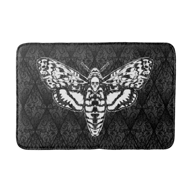 Death Head Moth Bath Mat (Front)
