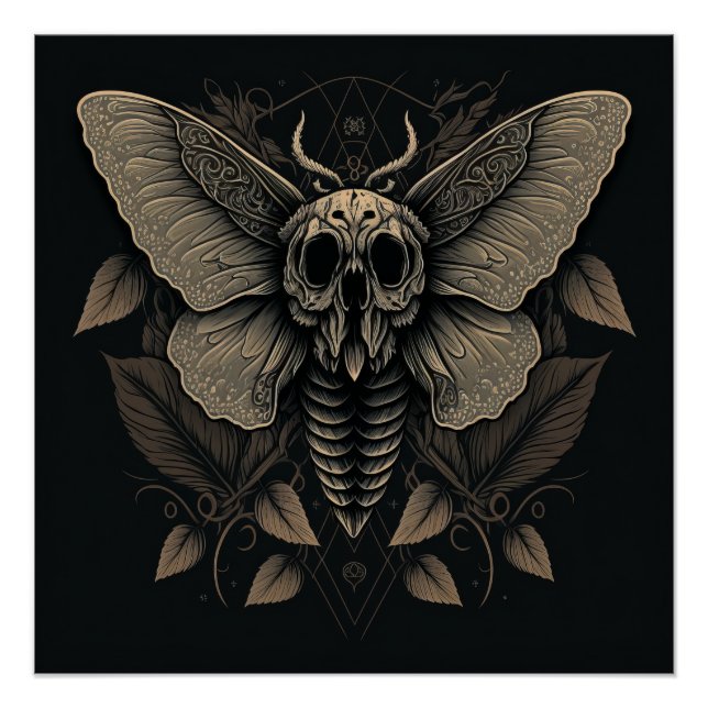 Death Head Moth Poster (Gloss) (Front)