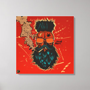Death head punk hipster G-skulls skull need more Canvas Print