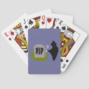 Death in the Cemetery Halloween Playing cards