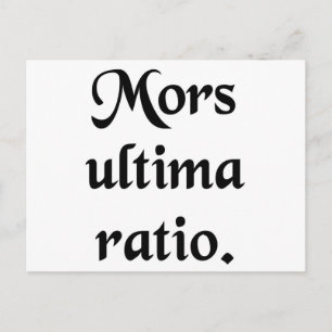 Death is the final accounting. postcard