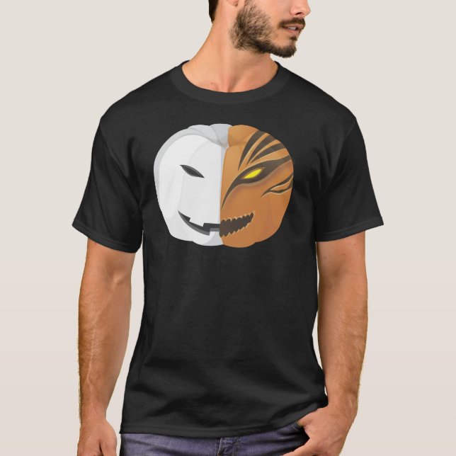 Death Jack O'Lantern Pumpkin Halloween Shirt (Front)